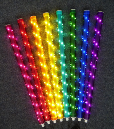 Hier sehen Sie einen Regenbogen Farben Showlamps.